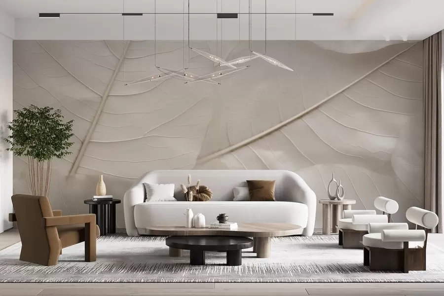 stenske poslikave Eleganten list w05328