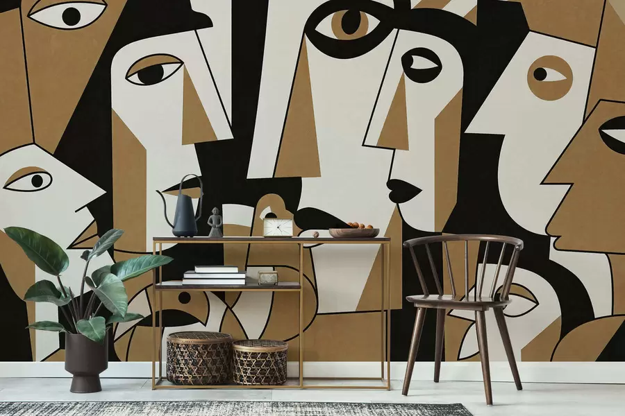 stenske poslikave Obrazi v afriškem slogu w05446v2