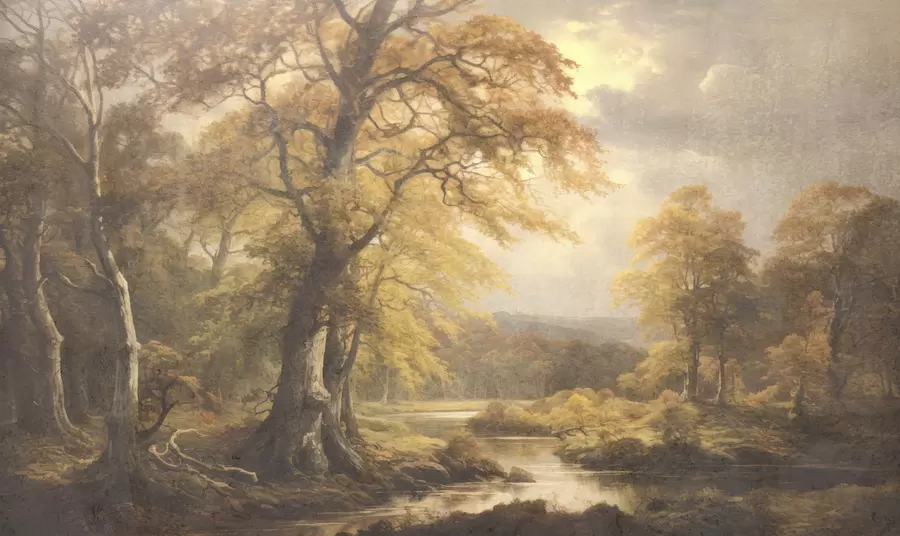 stenske poslikave Starinski gozd w05447