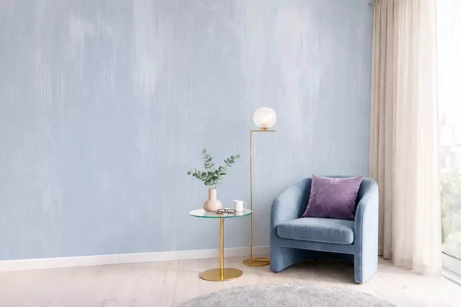 stenske poslikave Svetlo modro ozadje z nežno navpično teksturo w05121v1