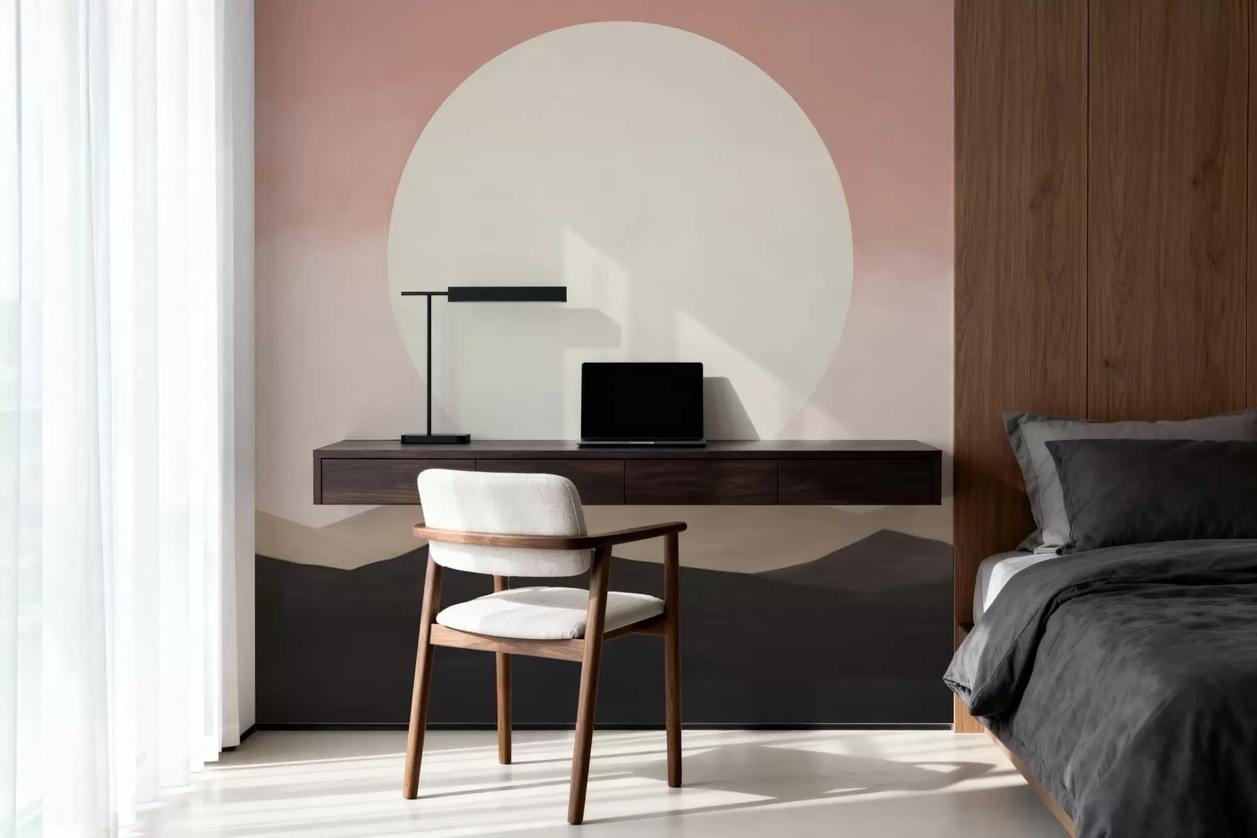 stenske poslikave Mirni sončni zahod w05285