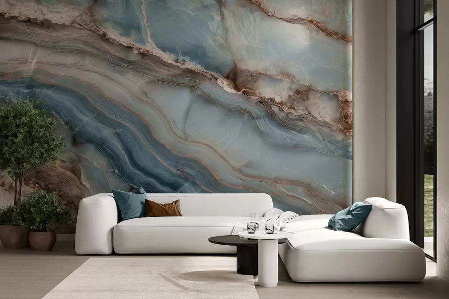 stenske poslikave Marmorne valove w05488