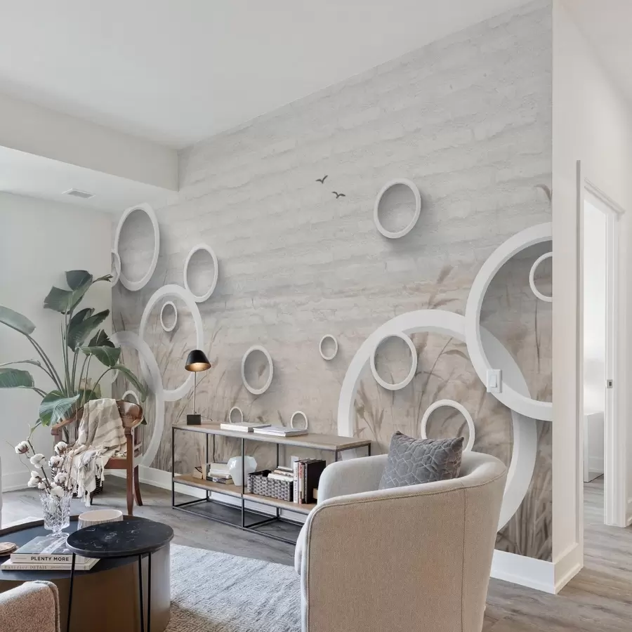 stenske poslikave Abstraktni krogi w09781