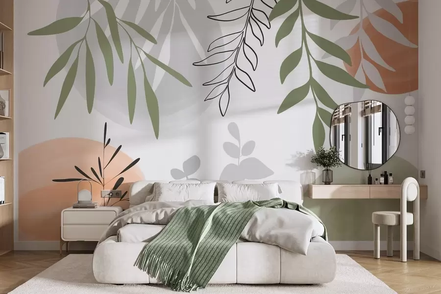 stenske poslikave Abstraktna vegetacija w05506