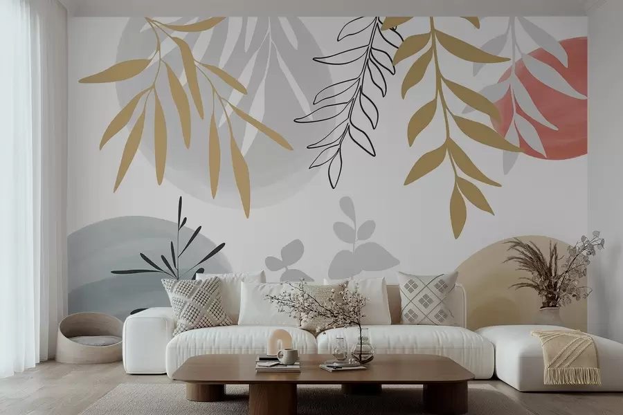 stenske poslikave Abstraktna vegetacija w05506v1