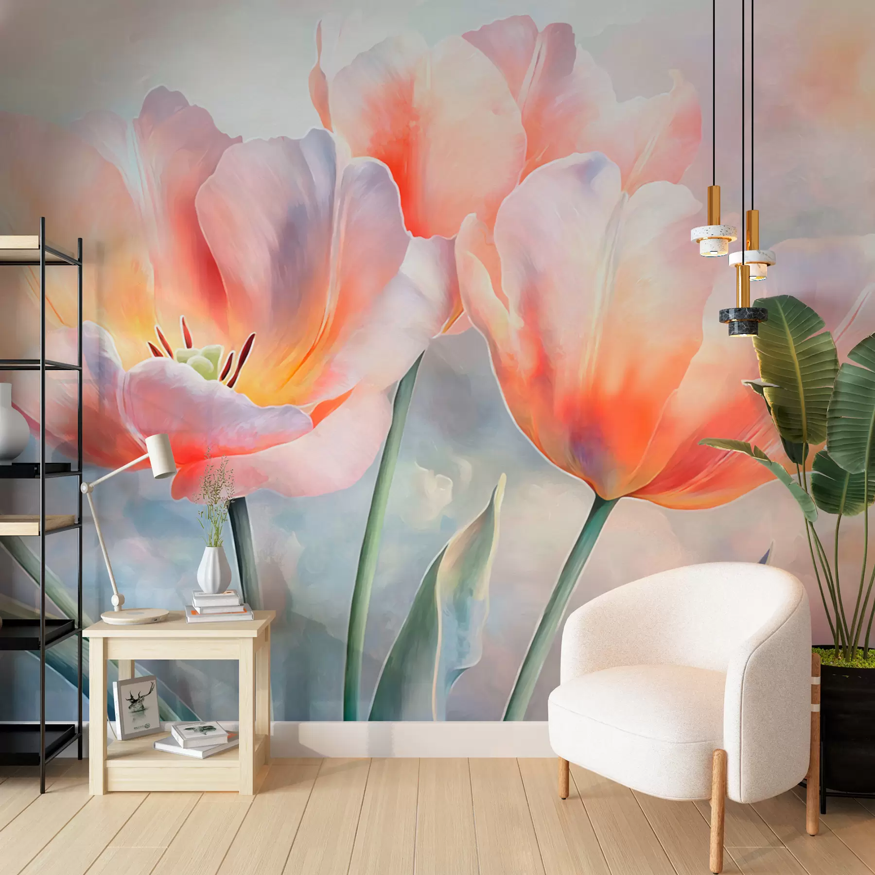 stenske poslikave Tulipani w05467