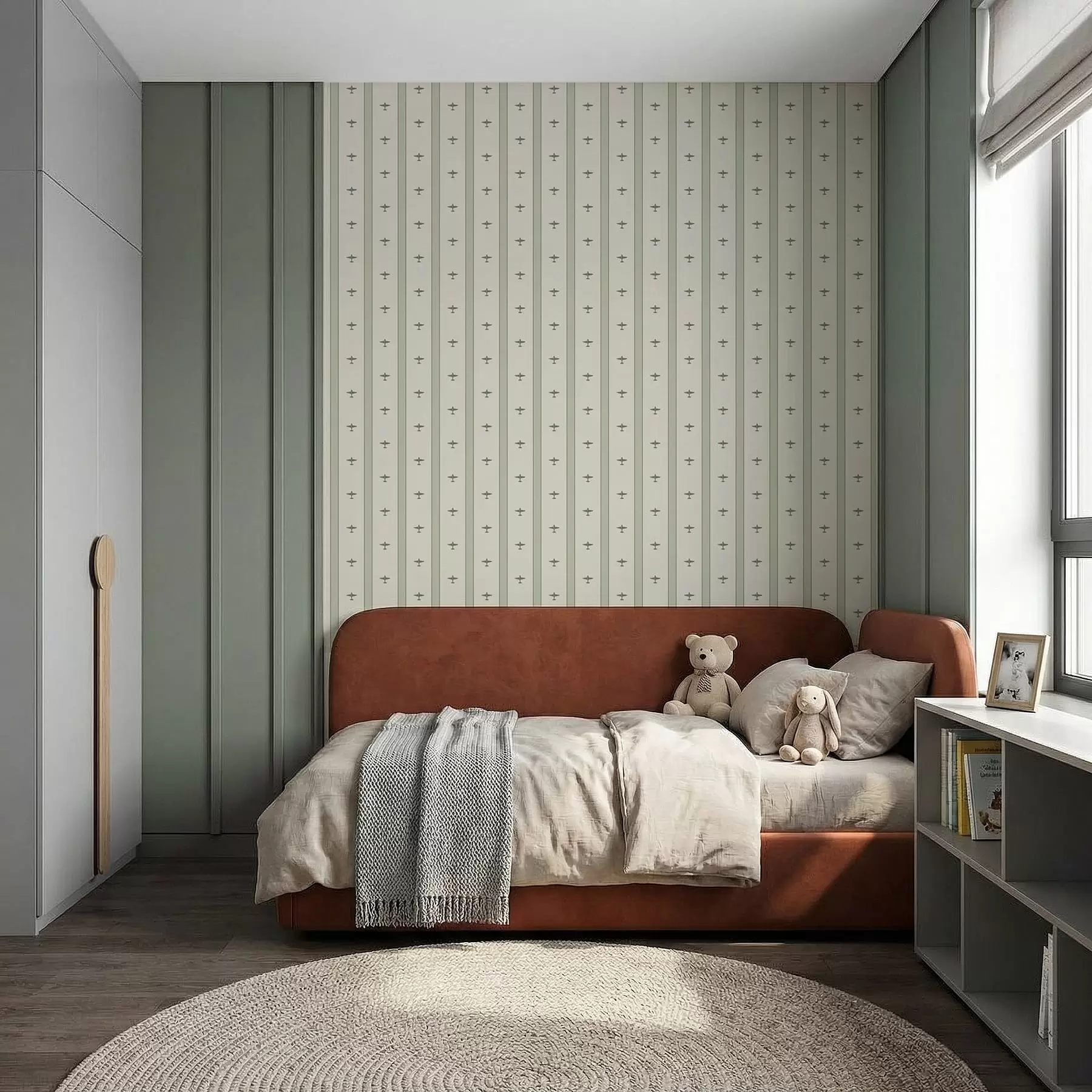 stenske poslikave Majhna letala z navpičnimi črtami a01171v3