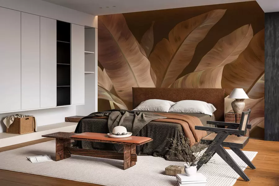 stenske poslikave Veliki bananini listi w05499v2