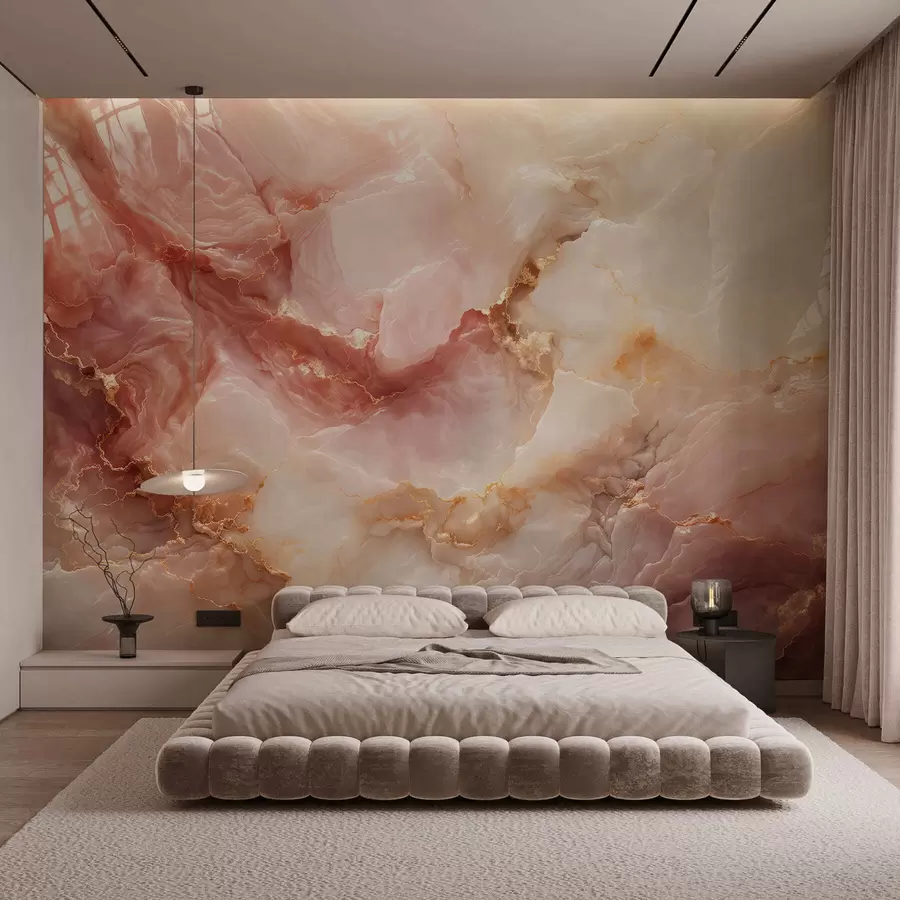 stenske poslikave Imitacija rožnatega marmorja w05519