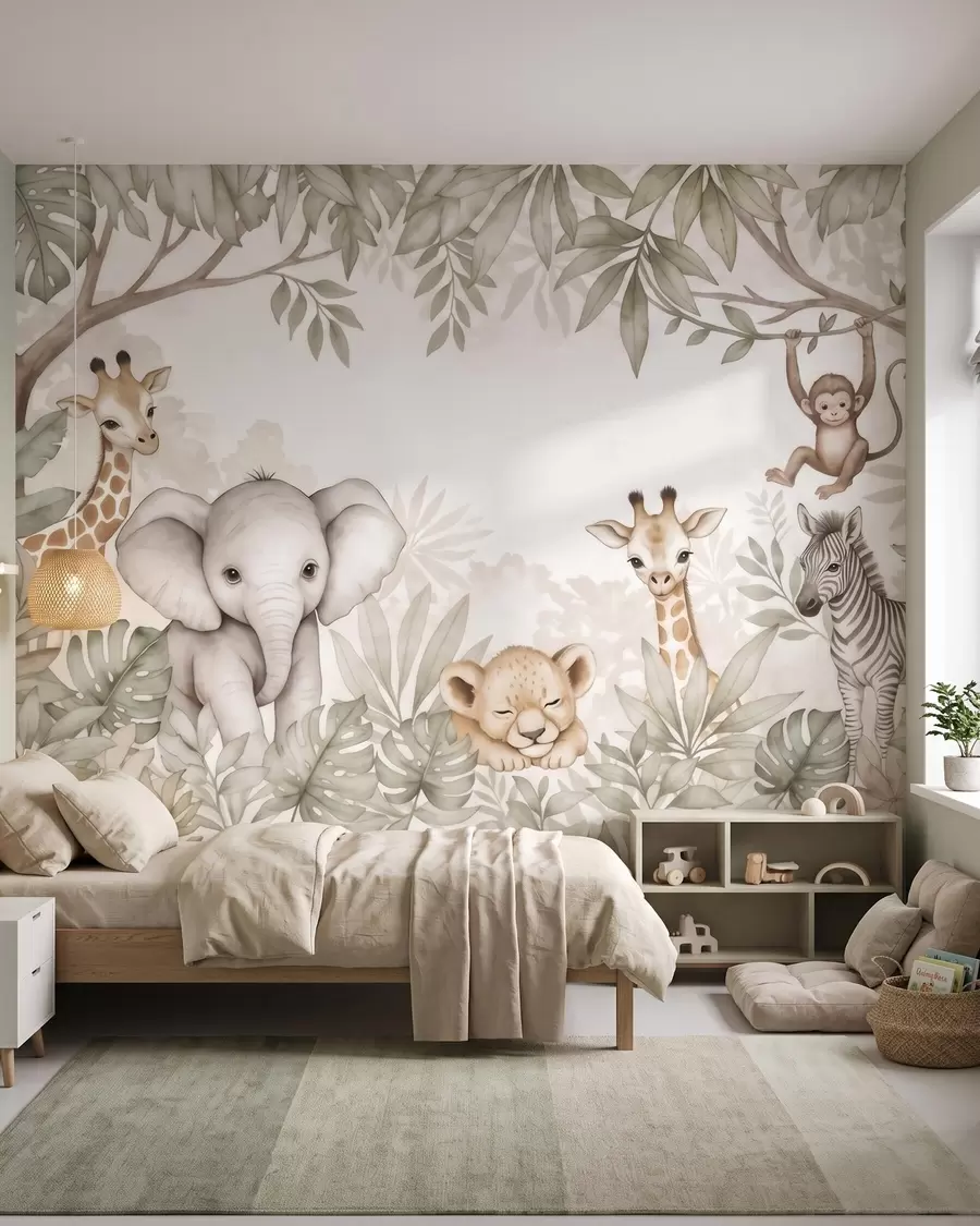 stenske poslikave Safari pod vejami w09885