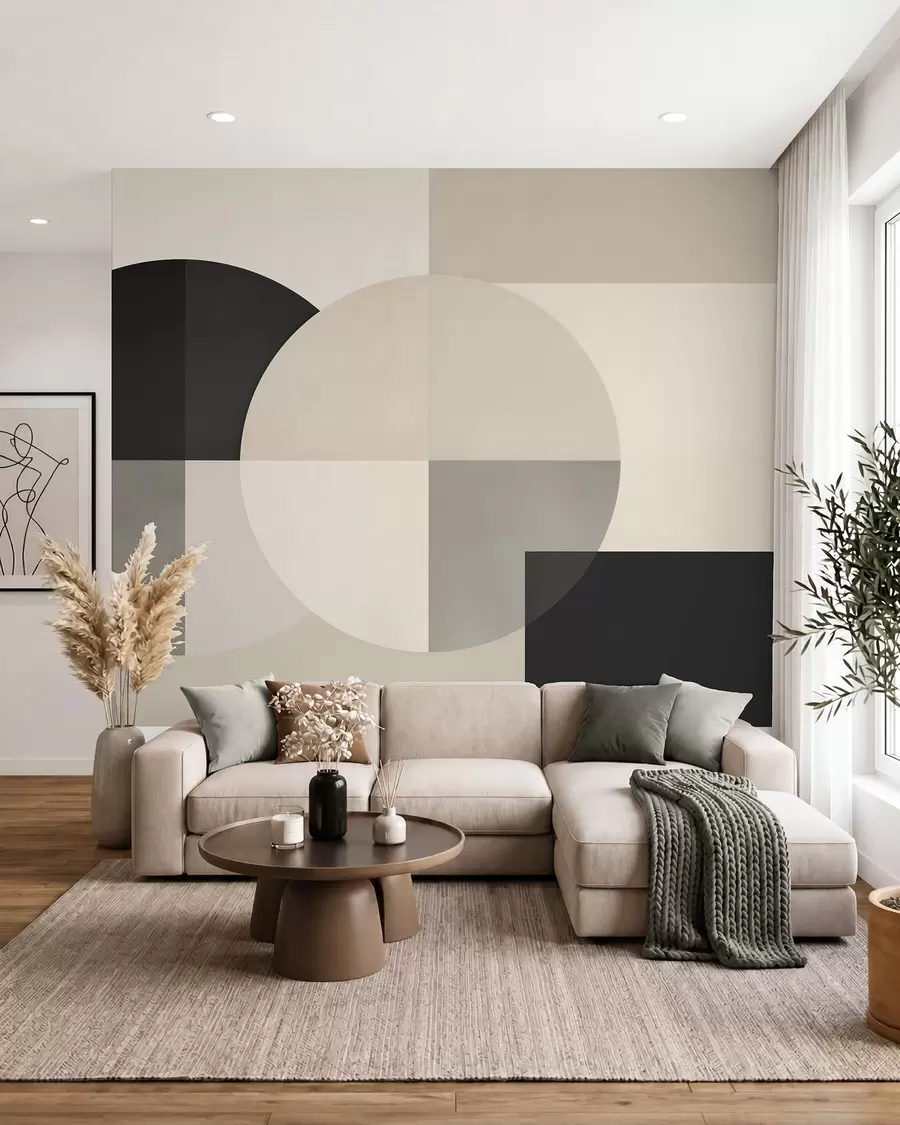 stenske poslikave Geometrijska abstrakcija w05779