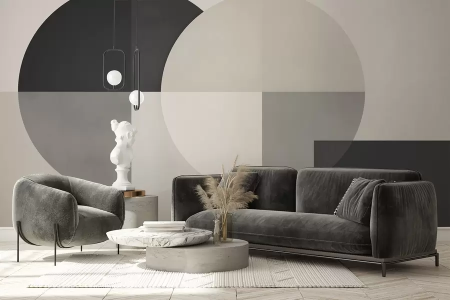 stenske poslikave Geometrijska abstrakcija w05779