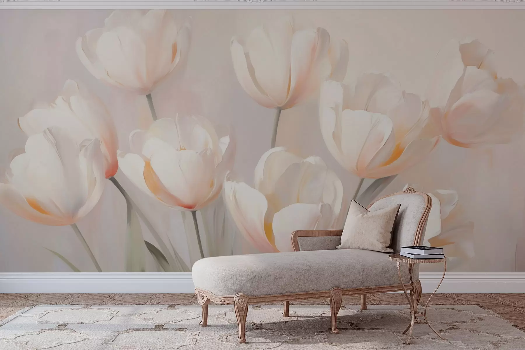 stenske poslikave Tulipani w05663