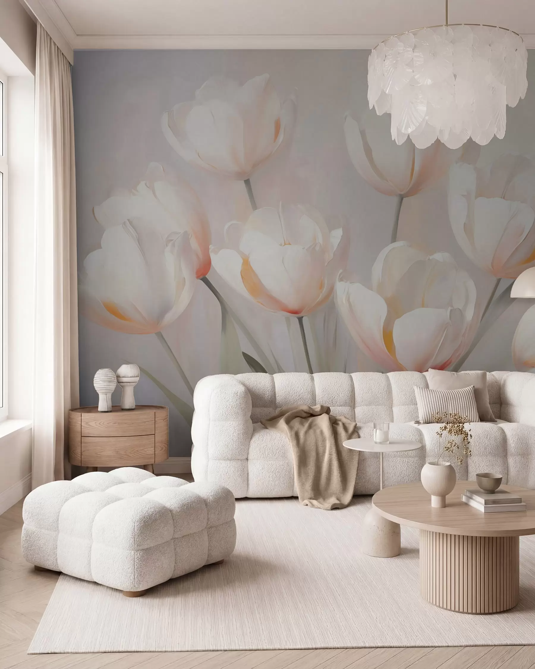 stenske poslikave Tulipani w05663