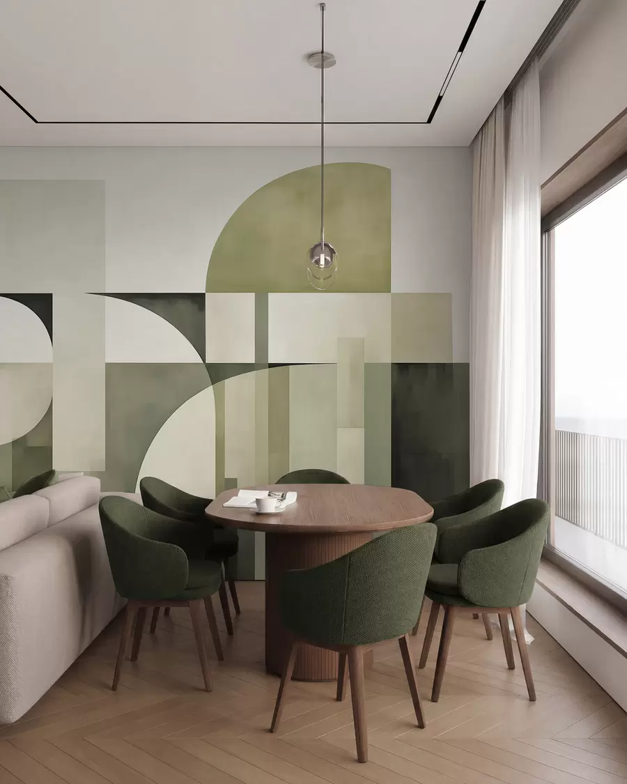 stenske poslikave Geometrijska abstrakcija w05782