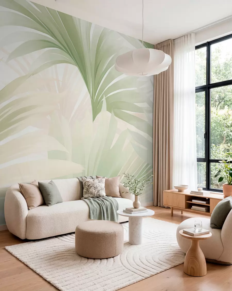 stenske poslikave Palmovi listi w05801