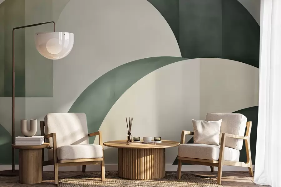 stenske poslikave Geometrijska abstrakcija w05943