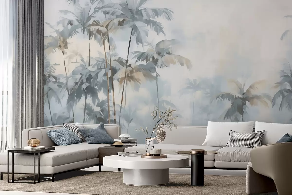 stenske poslikave Abstraktne palme w05994