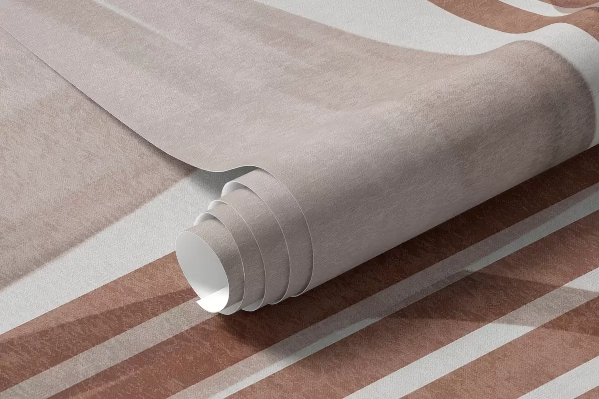 stenske poslikave Abstraktna kompozicija s palmovimi listi, geometrijskimi loki in navpičnimi črtami w10110v1