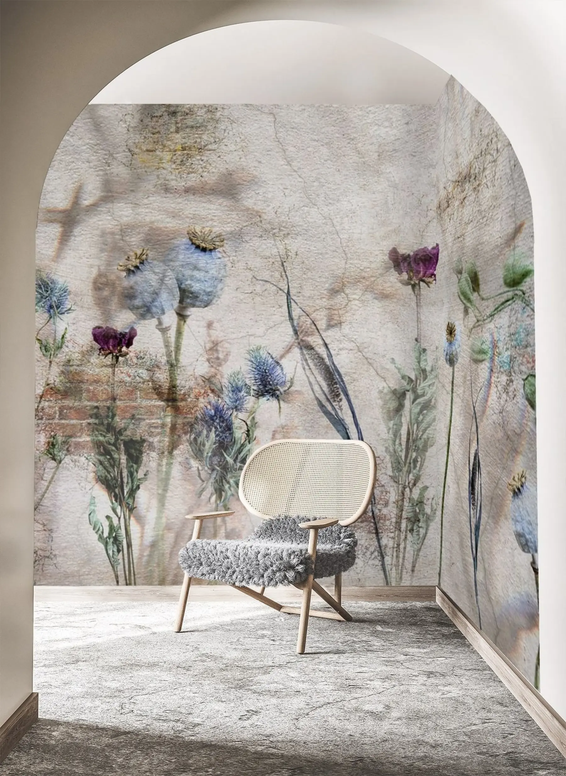 stenske poslikave Cvetje in zelišča u72771