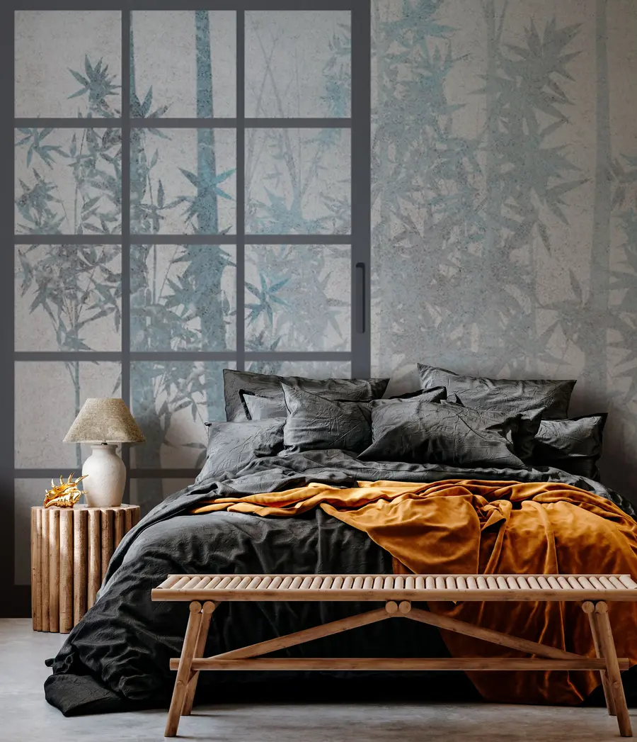 stenske poslikave Bambus japonski tradicionalni stil vrat Japandi stil u73365