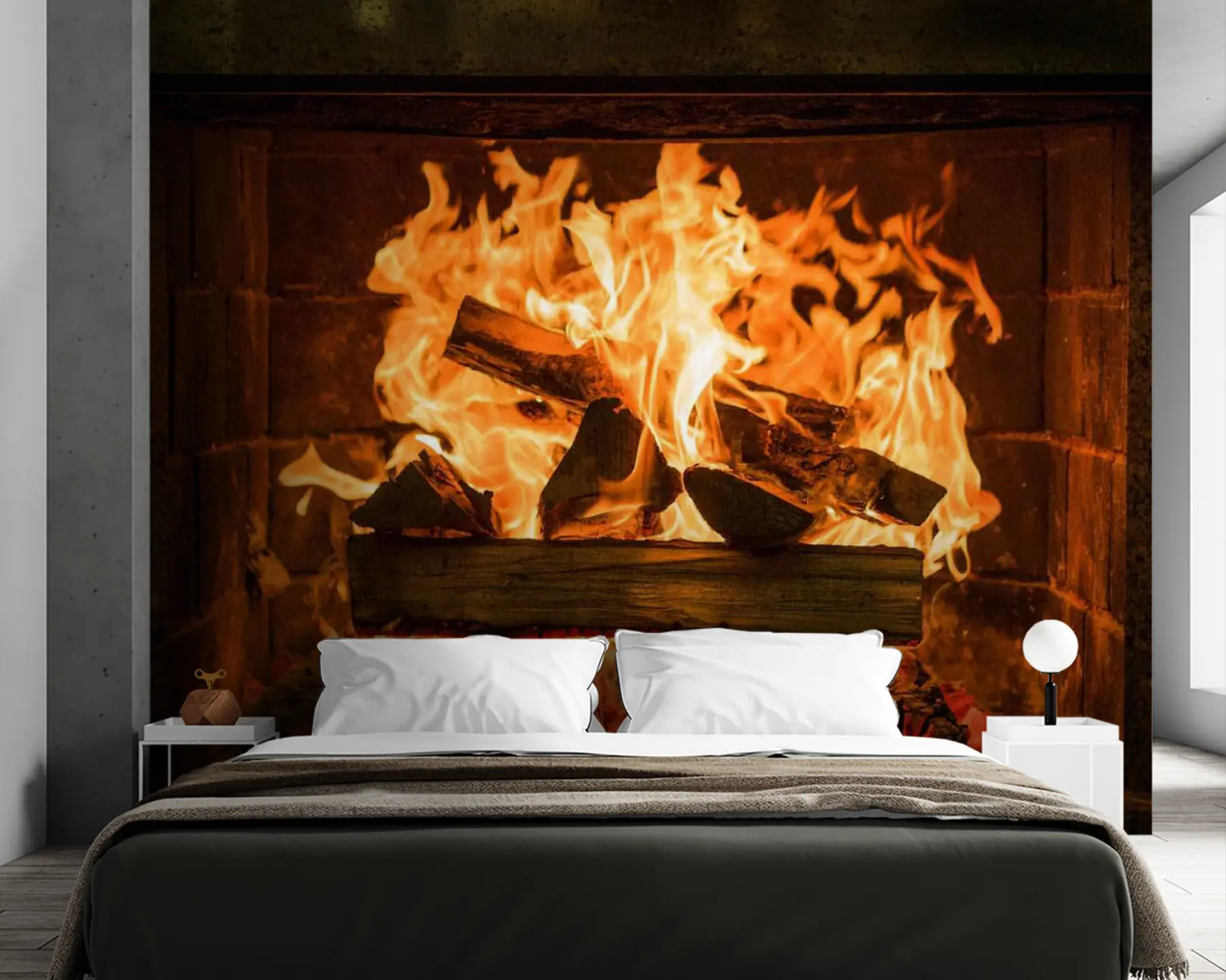 stenske poslikave Granitni kamin u56175