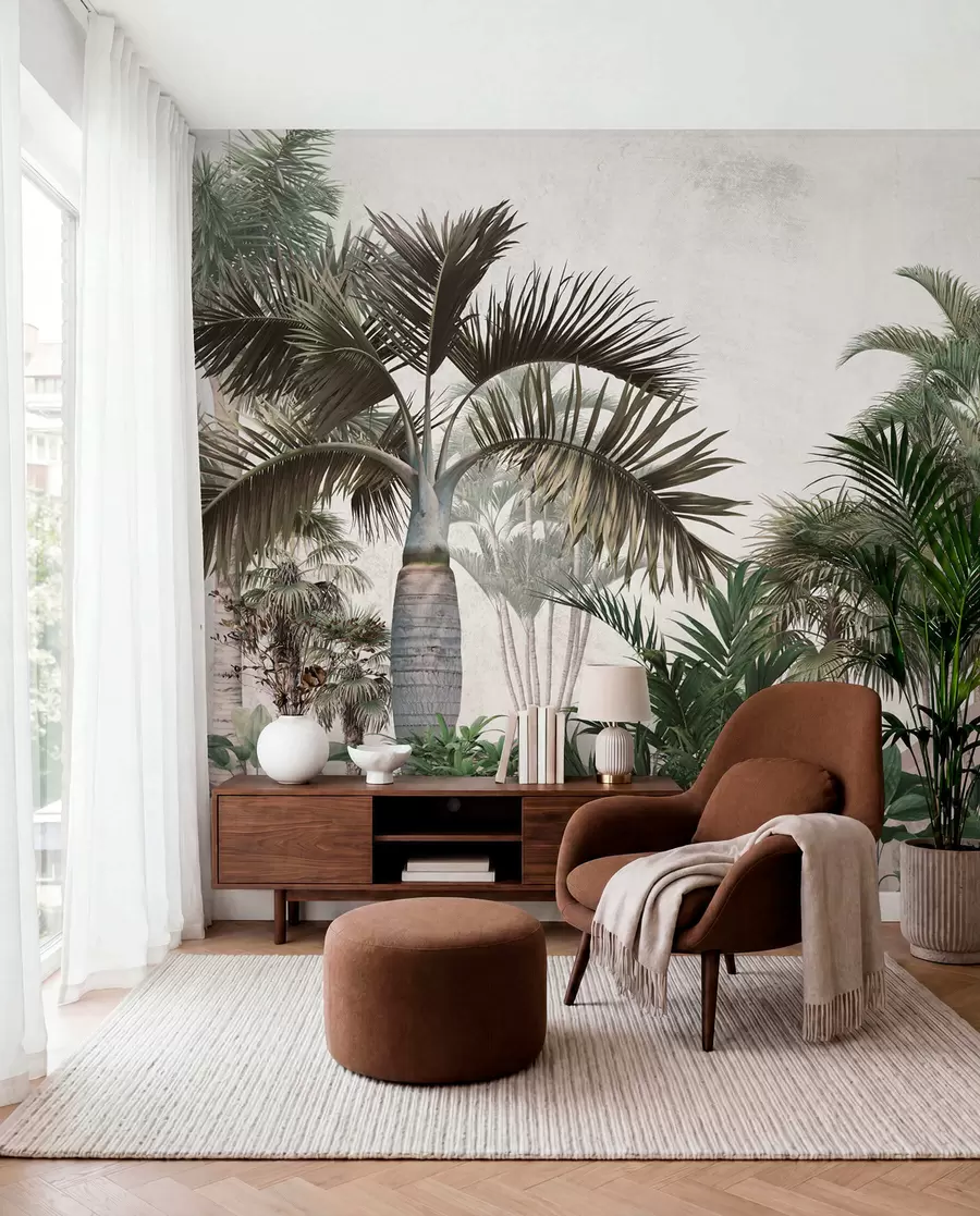 stenske poslikave Palme in tropi u73805