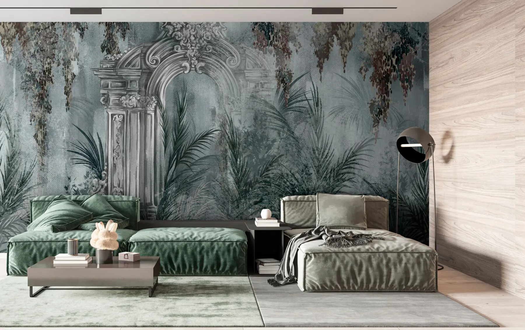 stenske poslikave Nov trend dekorja Antični lok v rastlinah u73897