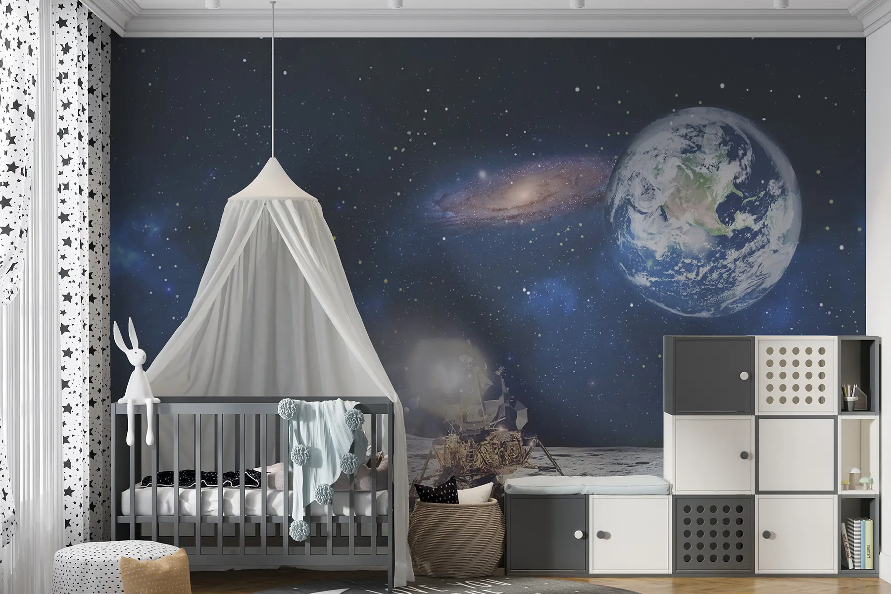 stenske poslikave Lunina sonda, pogled na Zemljo u32021