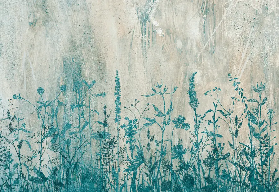 stenske poslikave Zelene rastline na betonski steni u93666