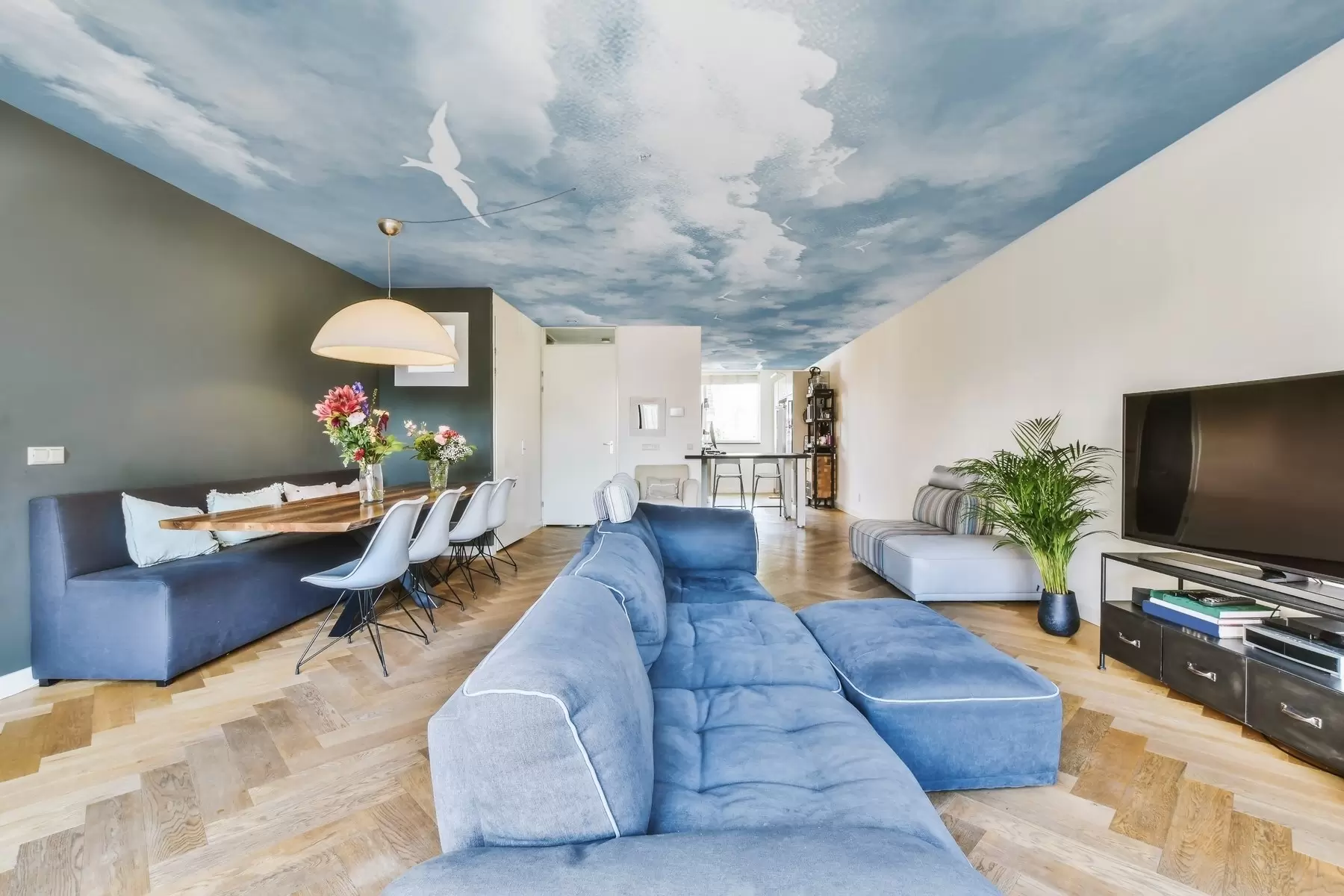 stenske poslikave Oblaki, ozračje in nebo u26890