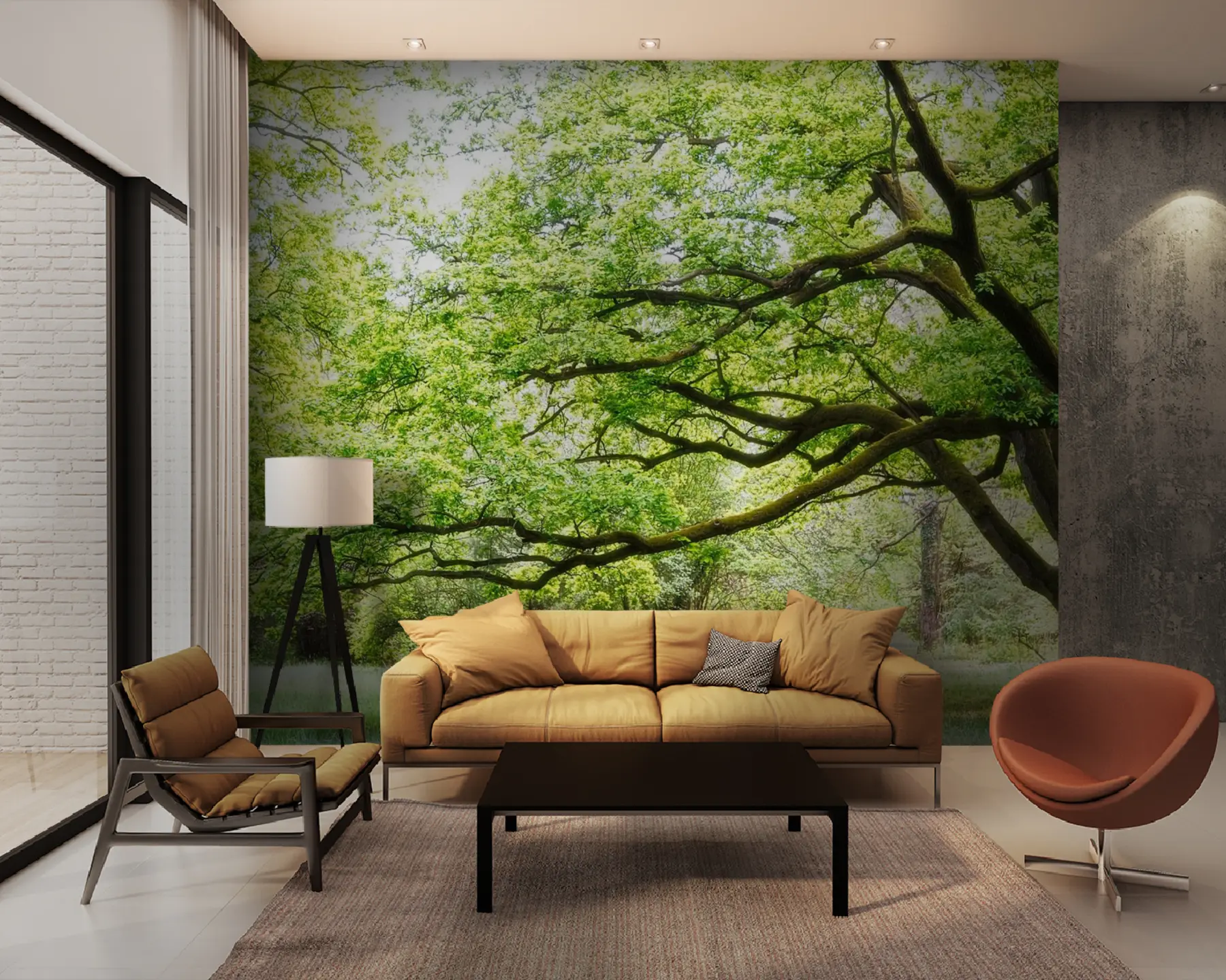 stenske poslikave Rastlinska, zelena in naravna krajina u55659