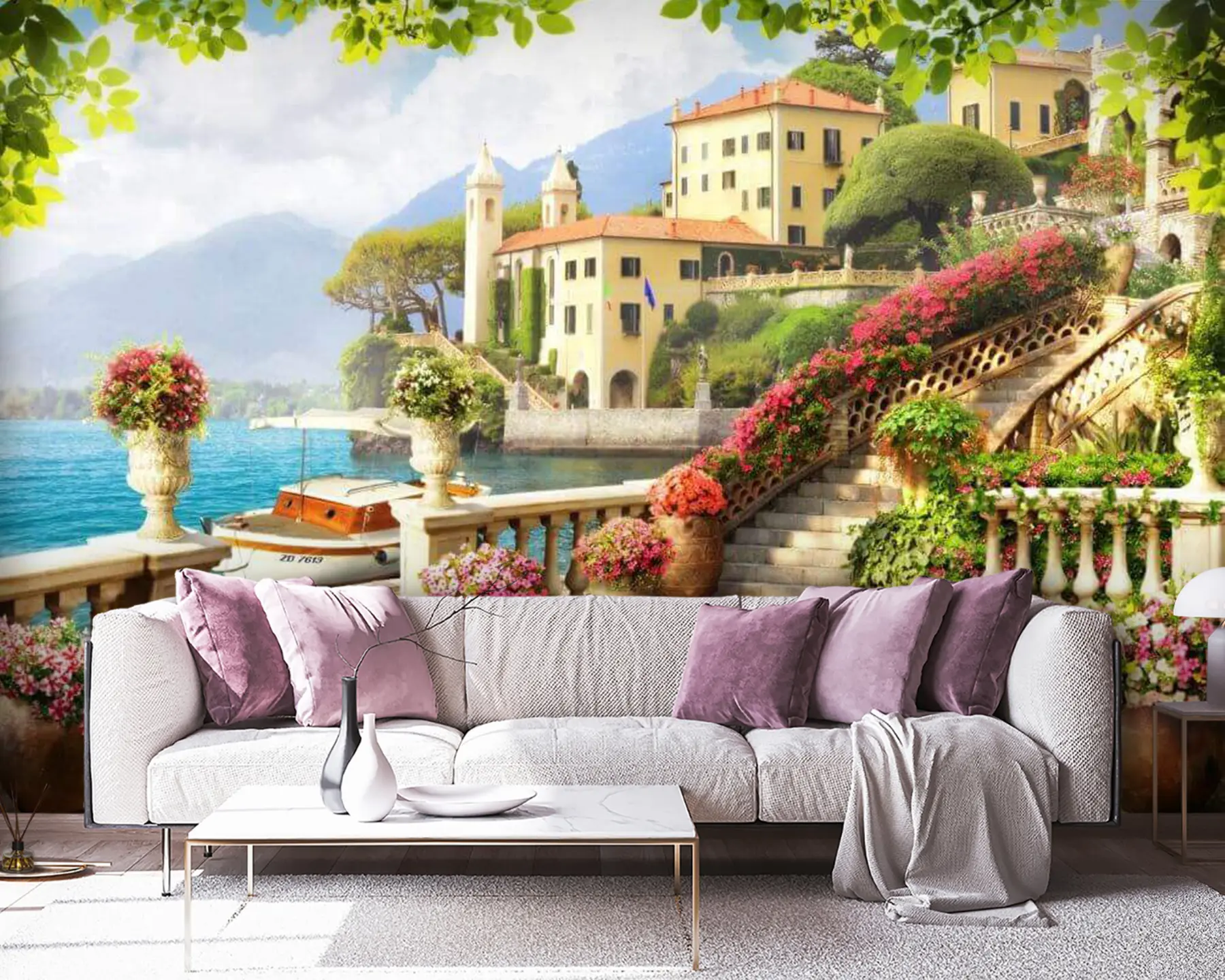 stenske poslikave Voda, cvetje in rastline u67843