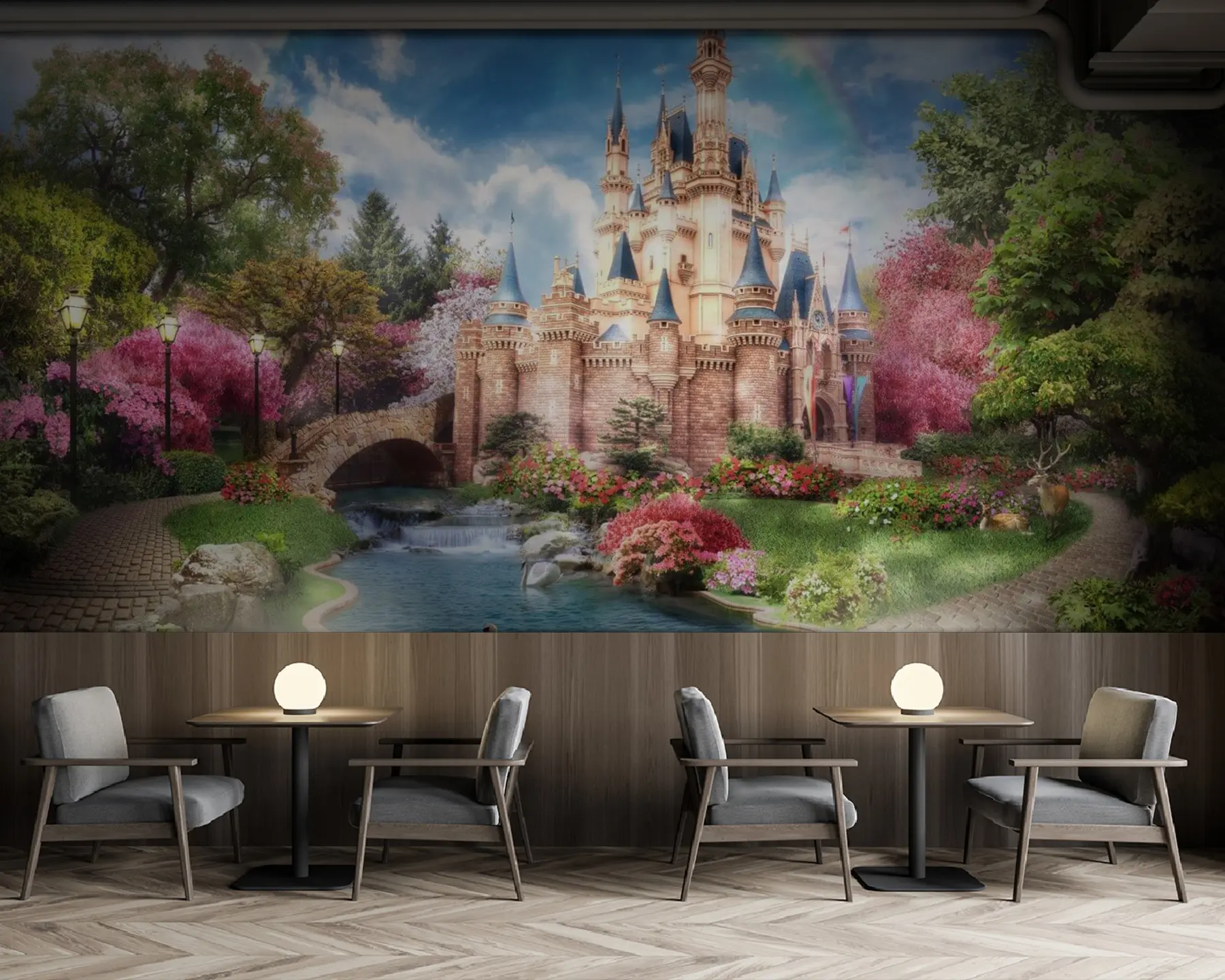 stenske poslikave Mavrica nad pravljičnim gradom u61850