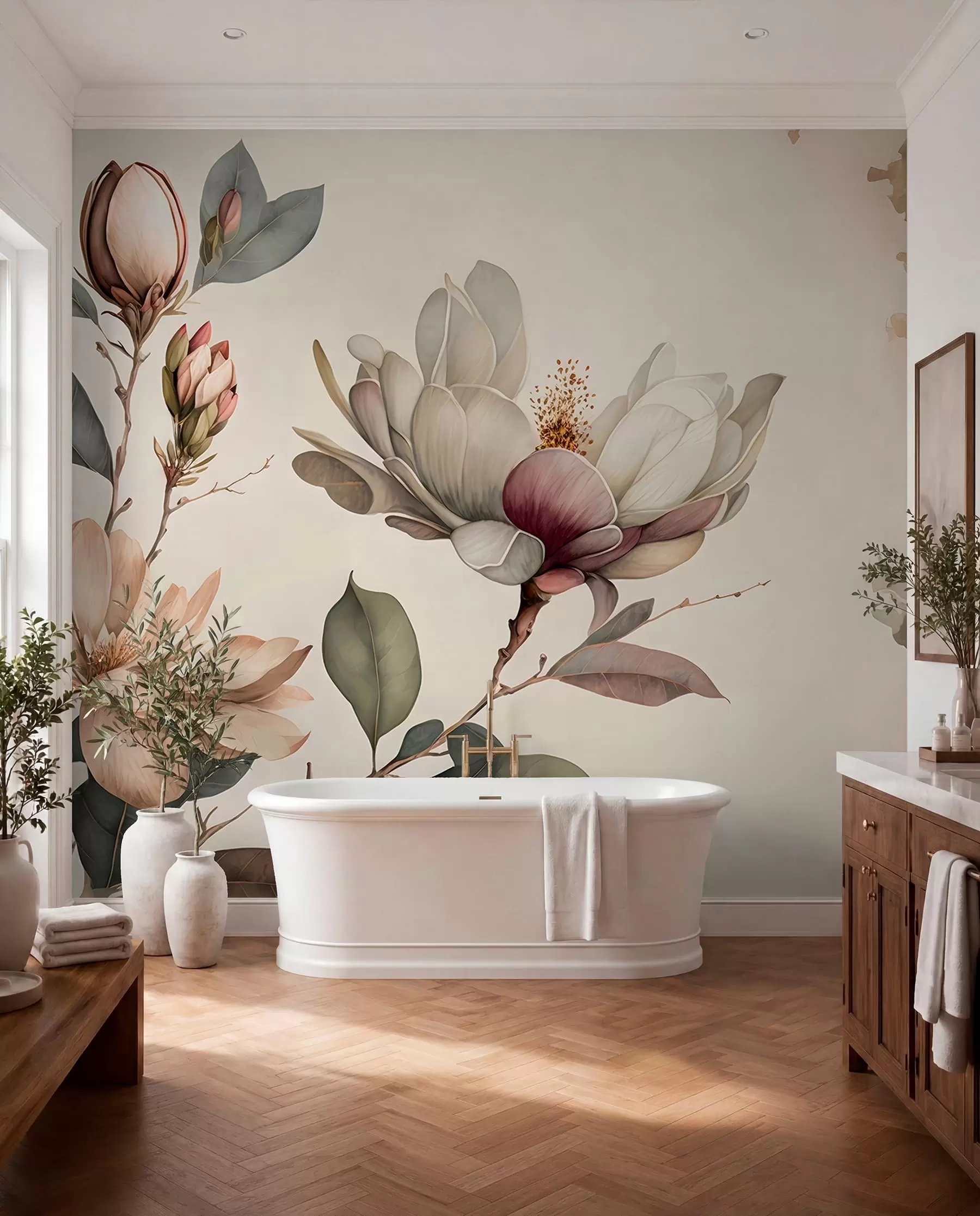 stenske poslikave Ilustracija Magnolia u93020