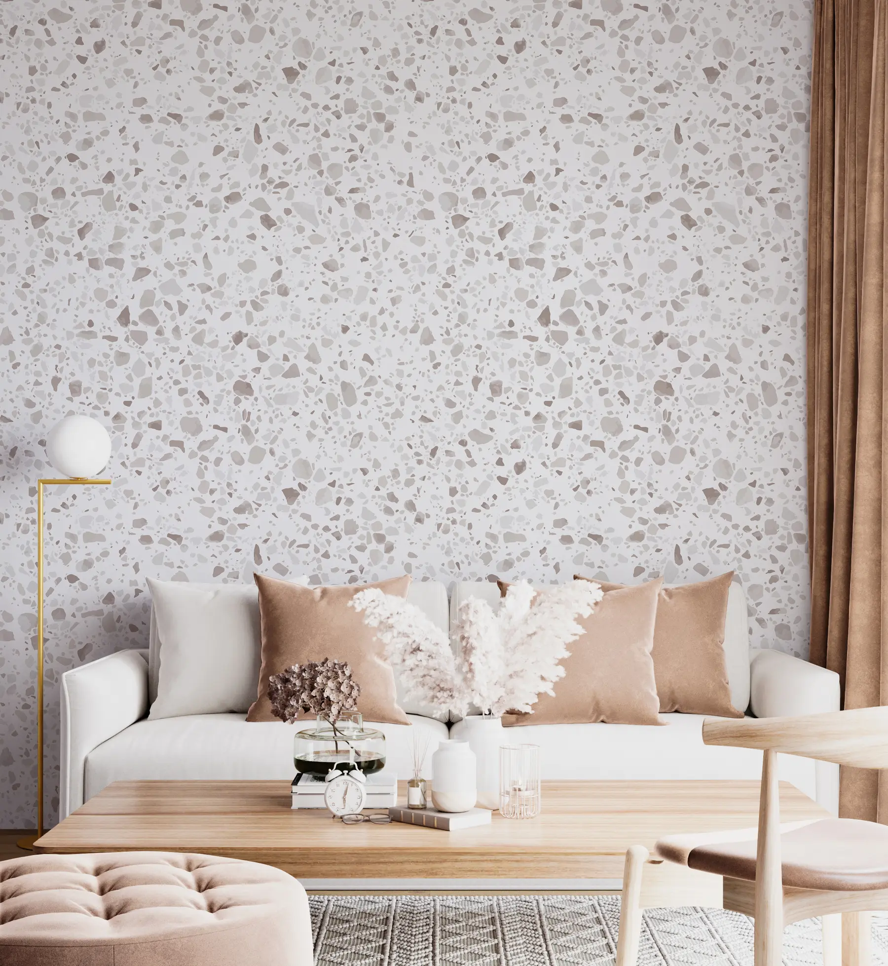 stenske poslikave Teraco ploščice, mozaik z naravnimi kamni, granitom, marmorjem, kremenom, betonom u94304