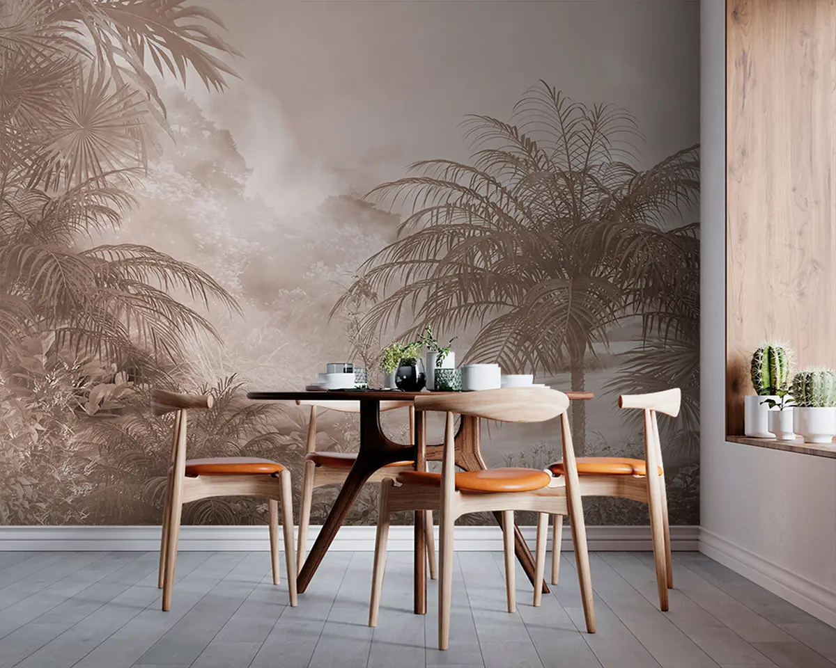 stenske poslikave Tropsko drevo ozadje design u95102