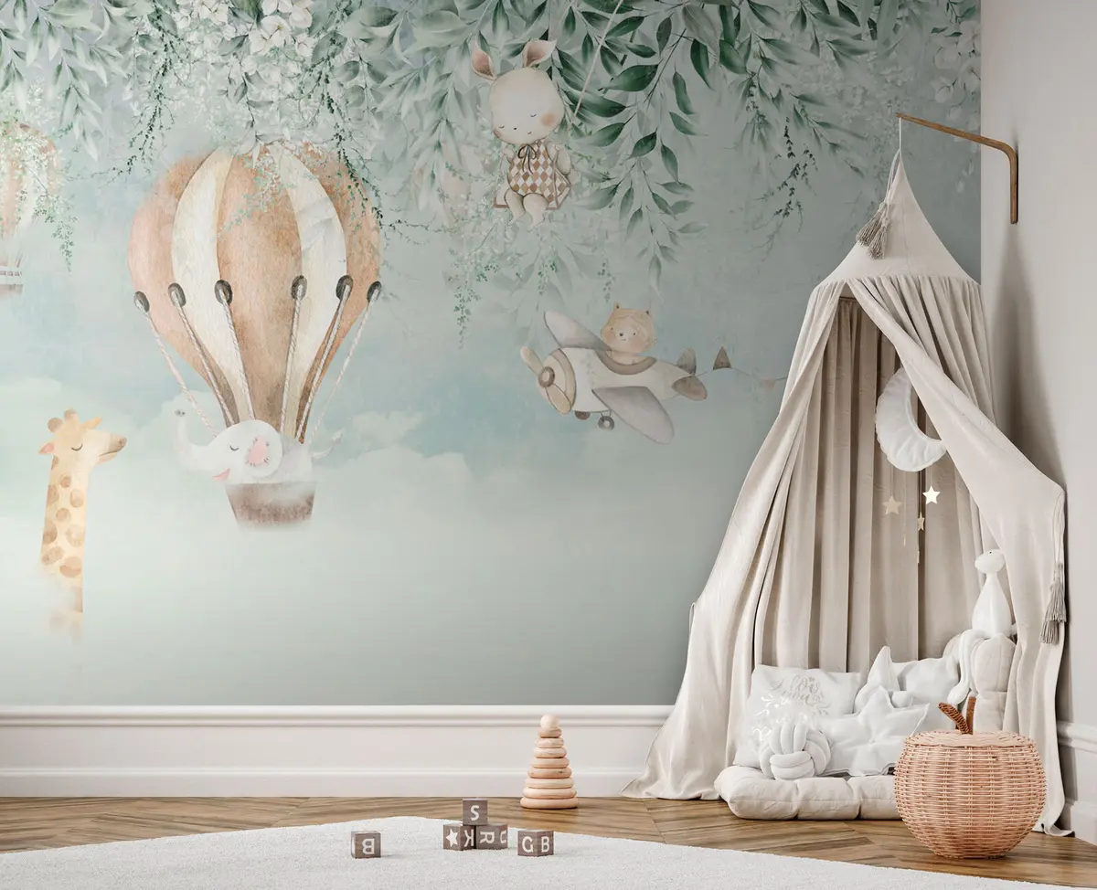 stenske poslikave Balon nad vrtom u95429