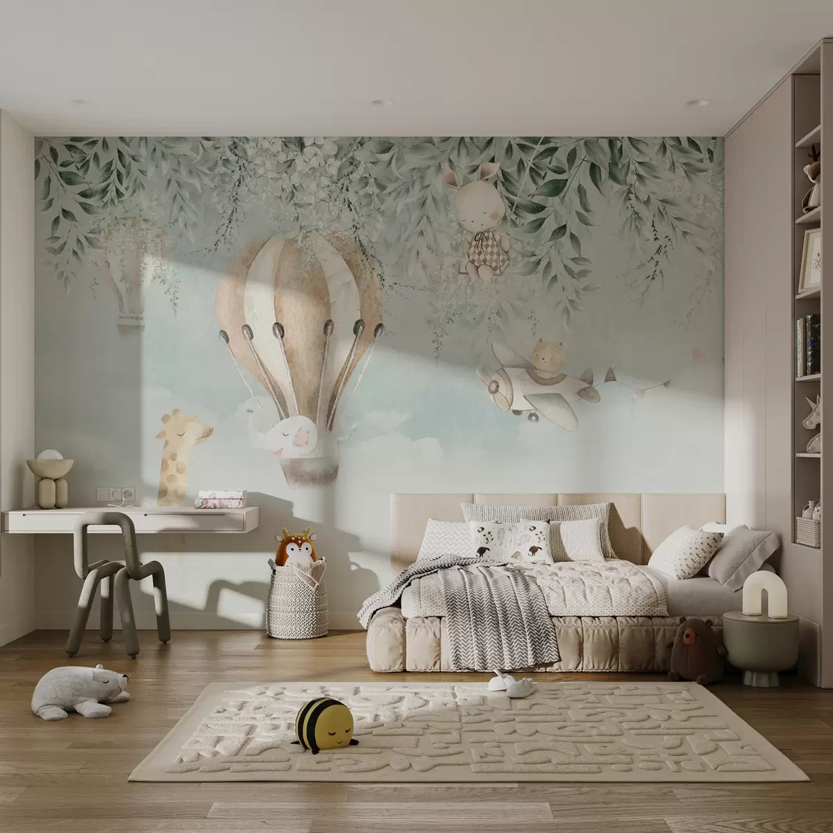 stenske poslikave Balon nad vrtom u95429