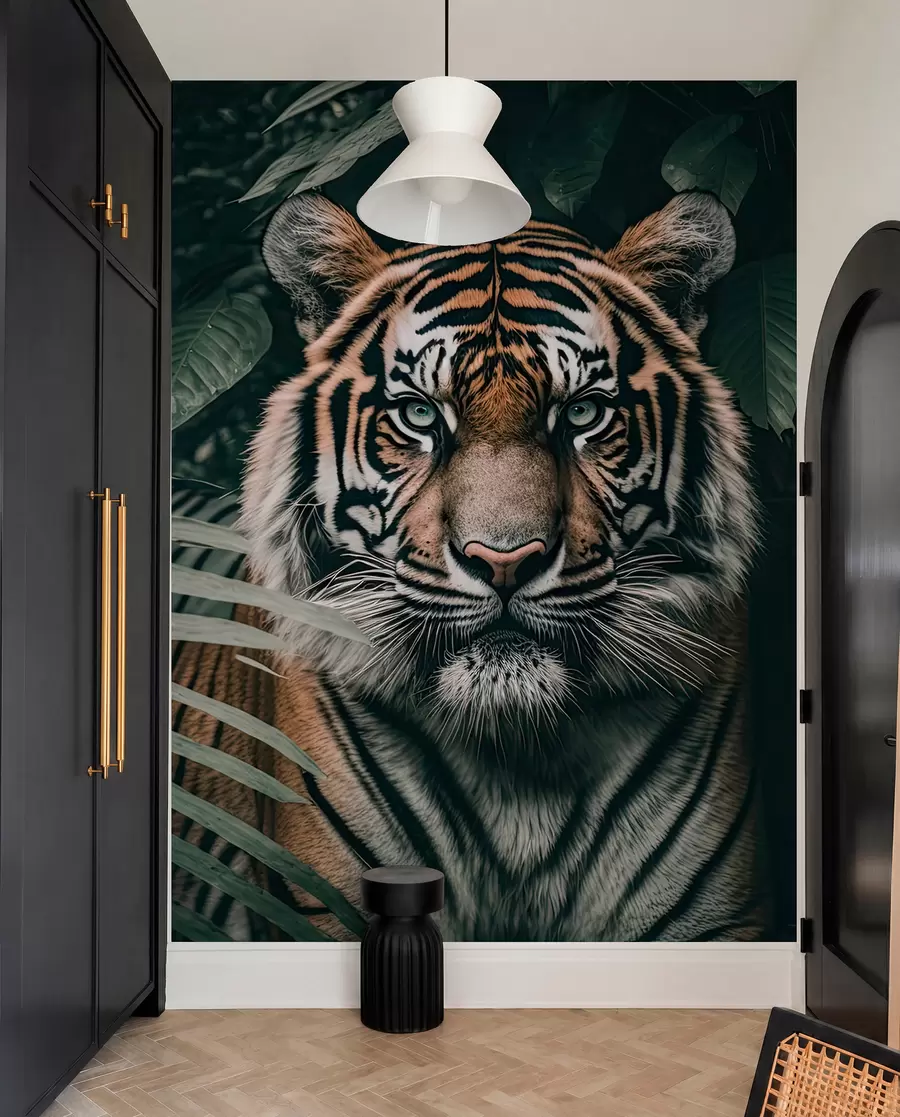 stenske poslikave Tiger v deževnem gozdu u95619