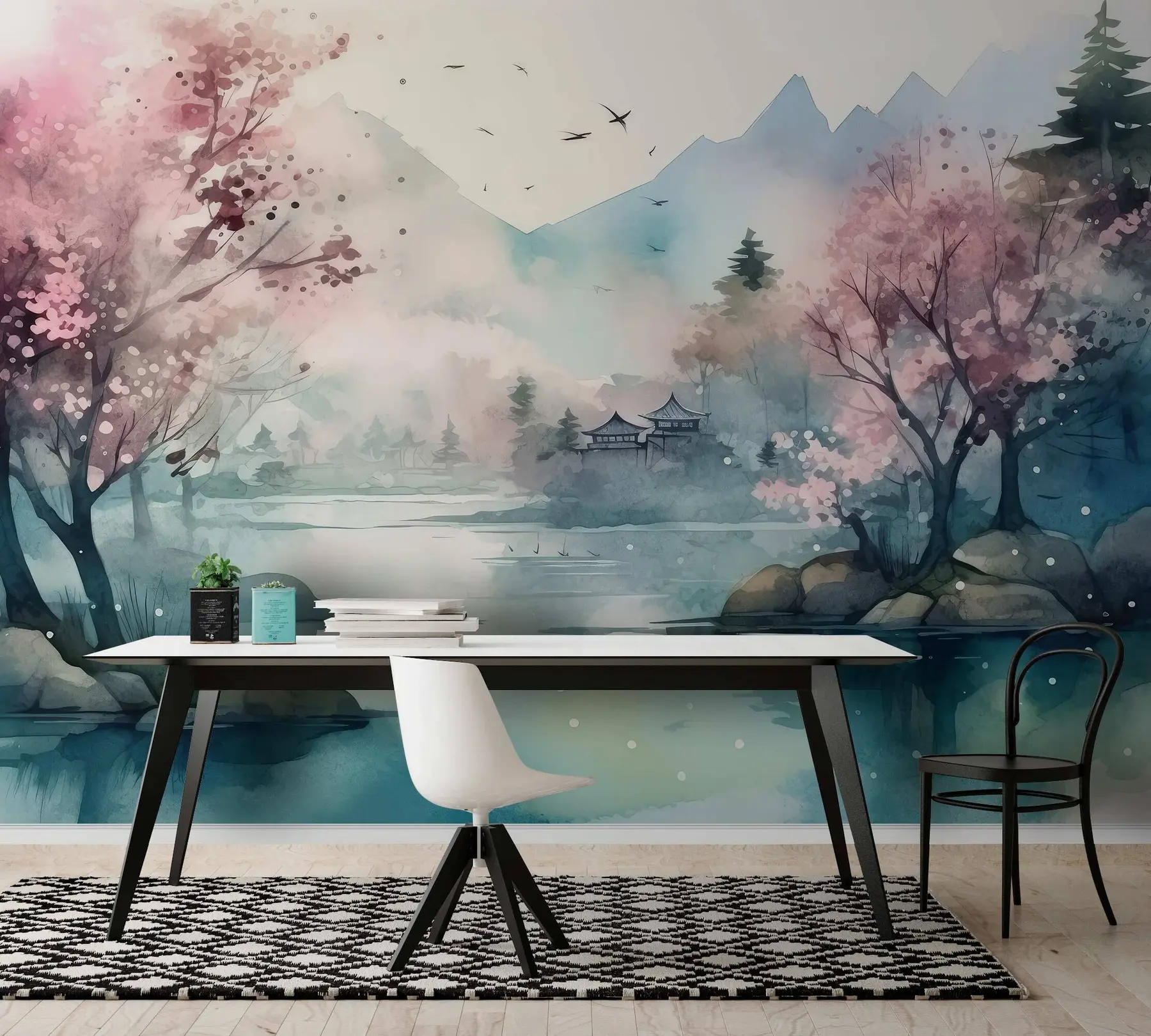 stenske poslikave Gorska pokrajina v zalivu u96039