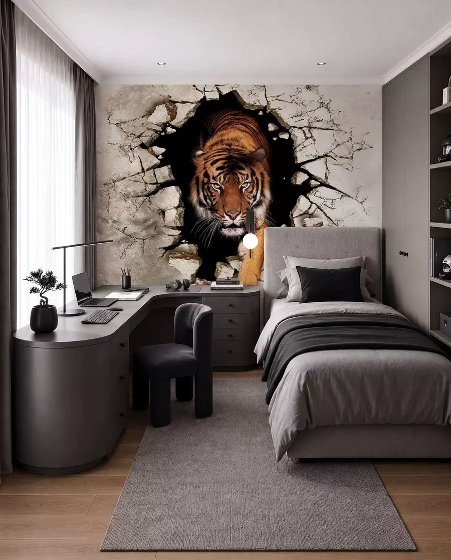 stenske poslikave 3D tiger u97031