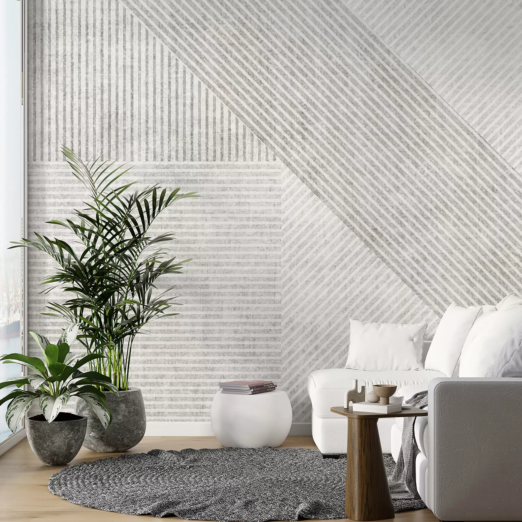 stenske poslikave Geometrijske vintage linije u96331