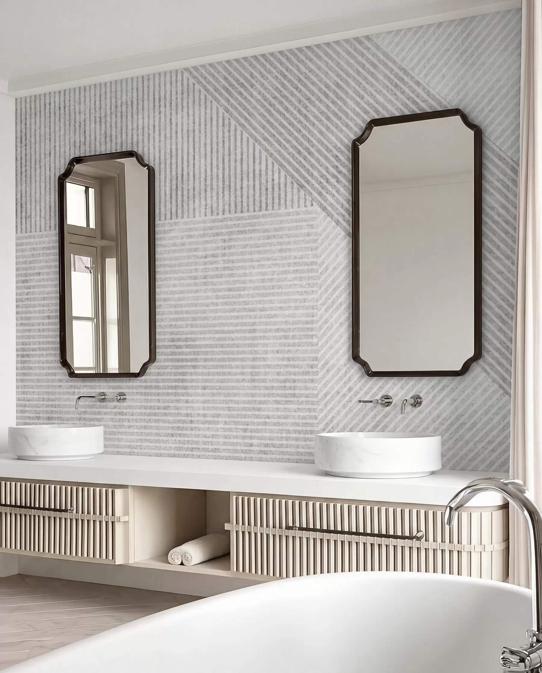 stenske poslikave Geometrijske vintage linije u96331