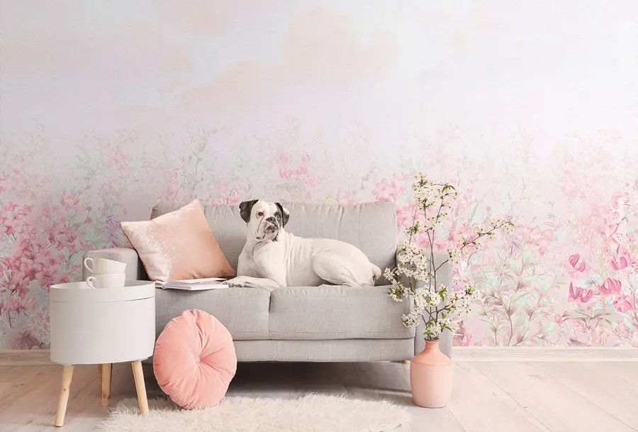 stenske poslikave 3d reliefno cvetje u97407