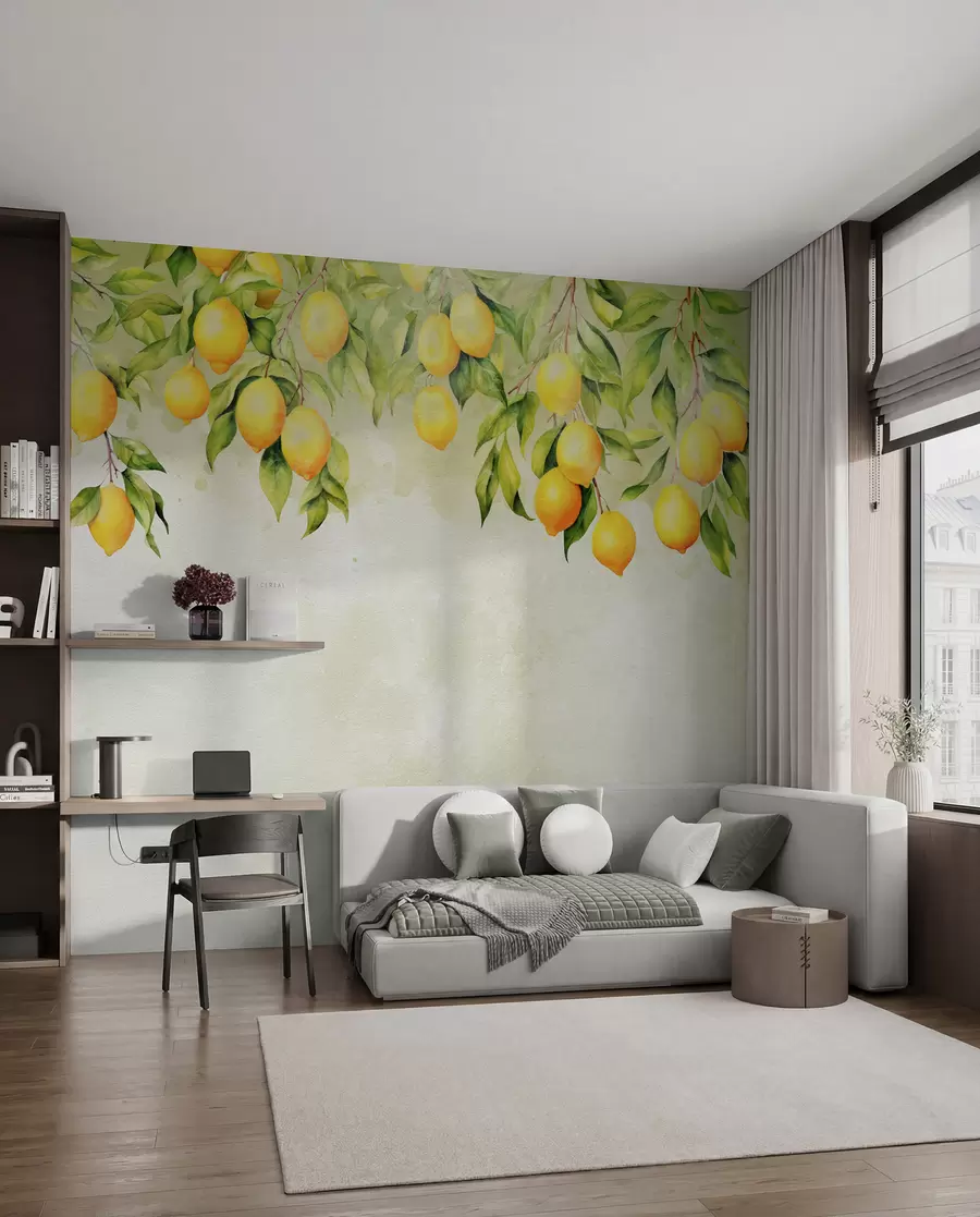 stenske poslikave Nežne limonine veje u97595
