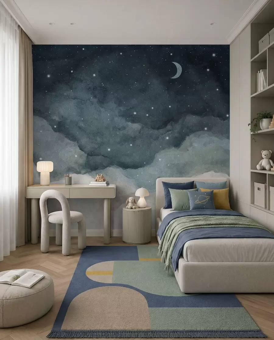 stenske poslikave Luna nad petrolejnimi oblaki u96076v2