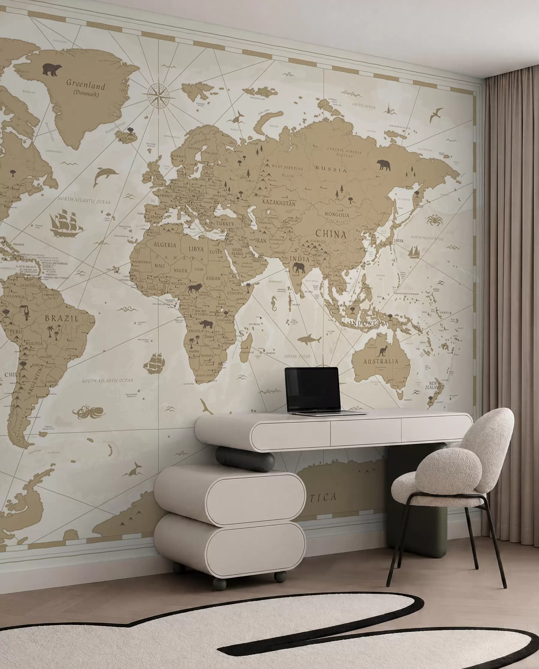 stenske poslikave Popotniški atlas u99074