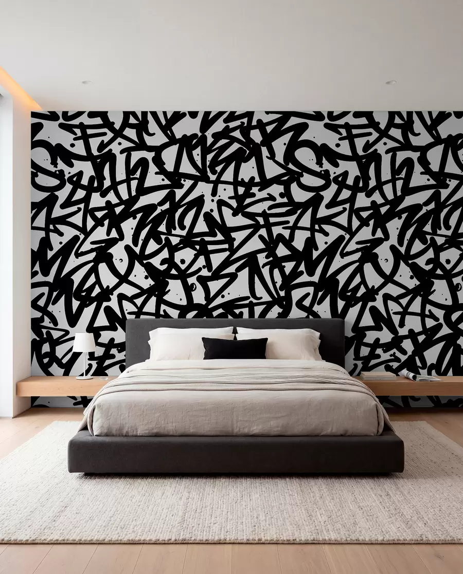 stenske poslikave Čustva grafitov: Black u99087v3