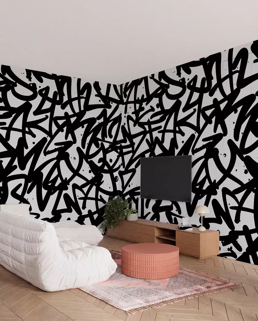 stenske poslikave Čustva grafitov: Black u99087v3